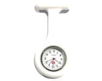 Cute Doctor Nurses Brooch Pin Pocket Fob Watch, Brand New Silicone Quartz Fob Watch Brooch, Unique Medical Brooch Fob Watch, gift for her