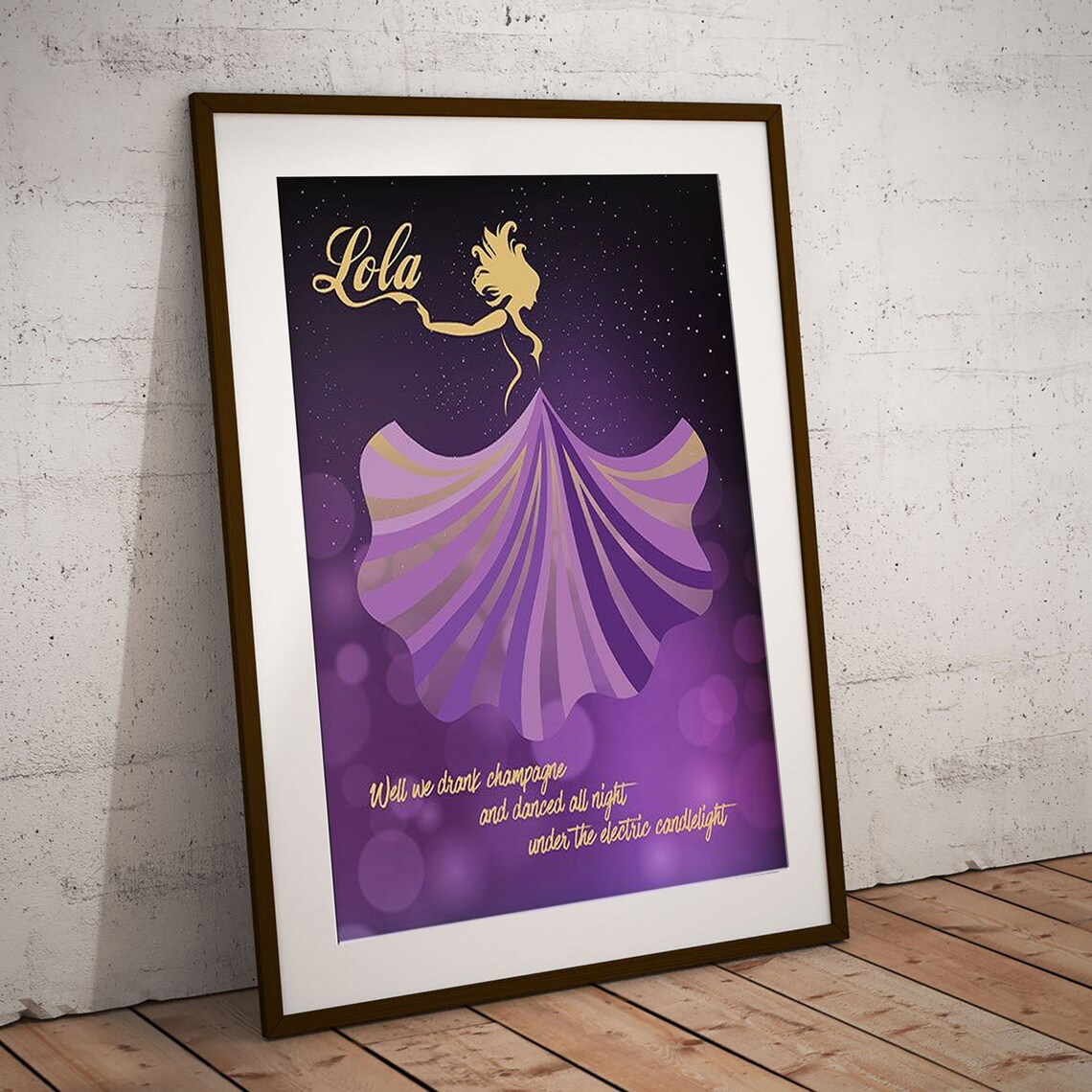 lola-song-lyrics-the-kinks-purple-vintage-poster-lola-lyrics-etsy
