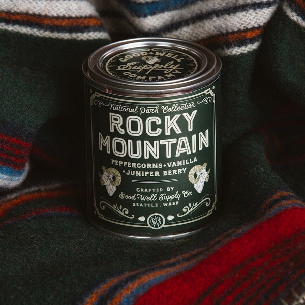 Rocky Mountain - National Park Collection - Camp Candle in a Paint Can by Good & Well Supply
