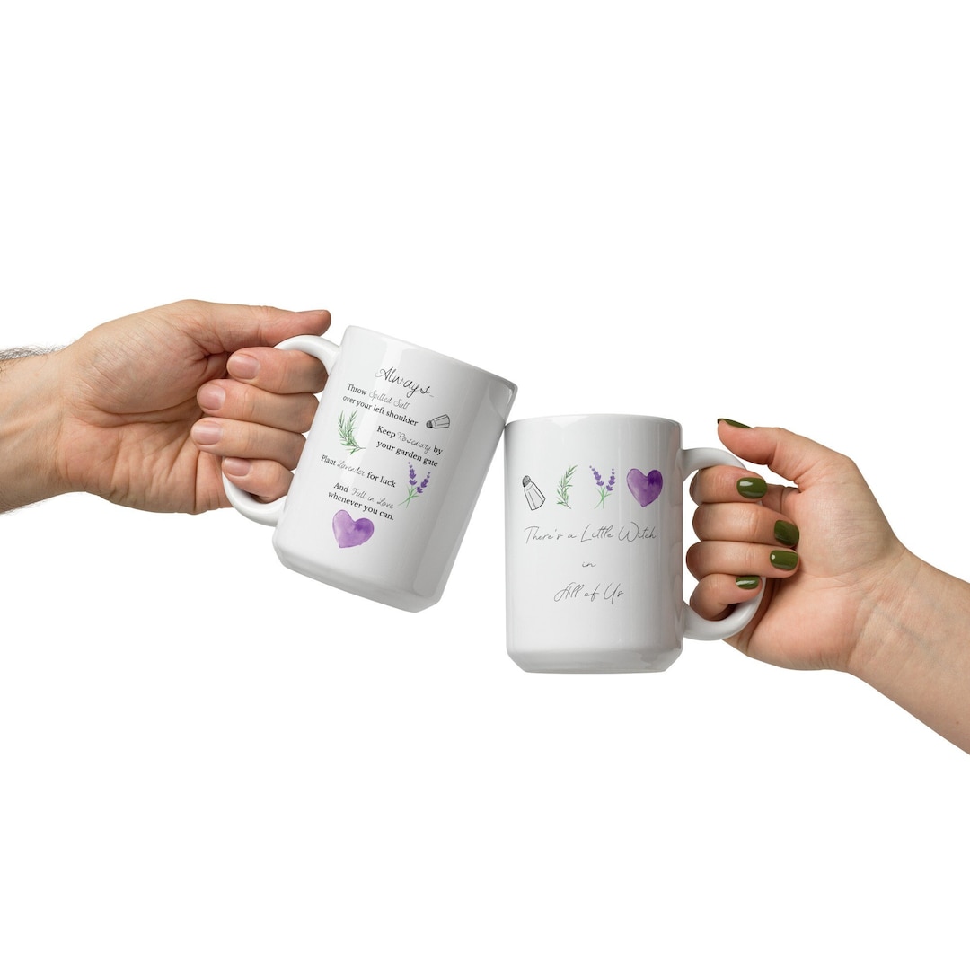 Practical Magic Quote Mug – Lavender, Salt, and a Dash of Charm, White ...