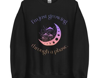 Cute Mushroom Moon Phases Sweatshirt