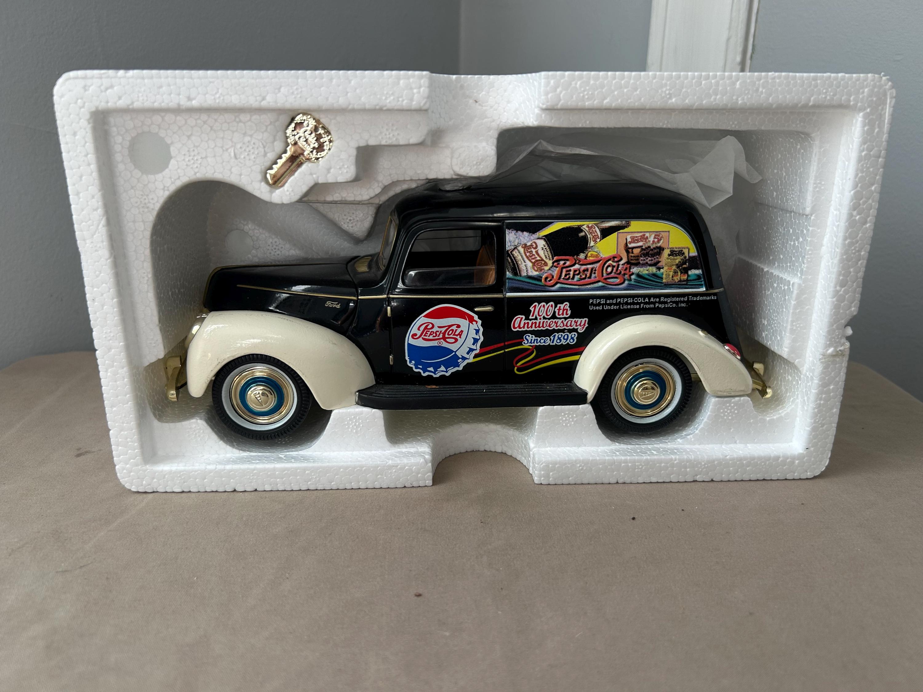 Golden Wheel 1940 Ford Pepsi 100th Anniversary Die Cast Replica