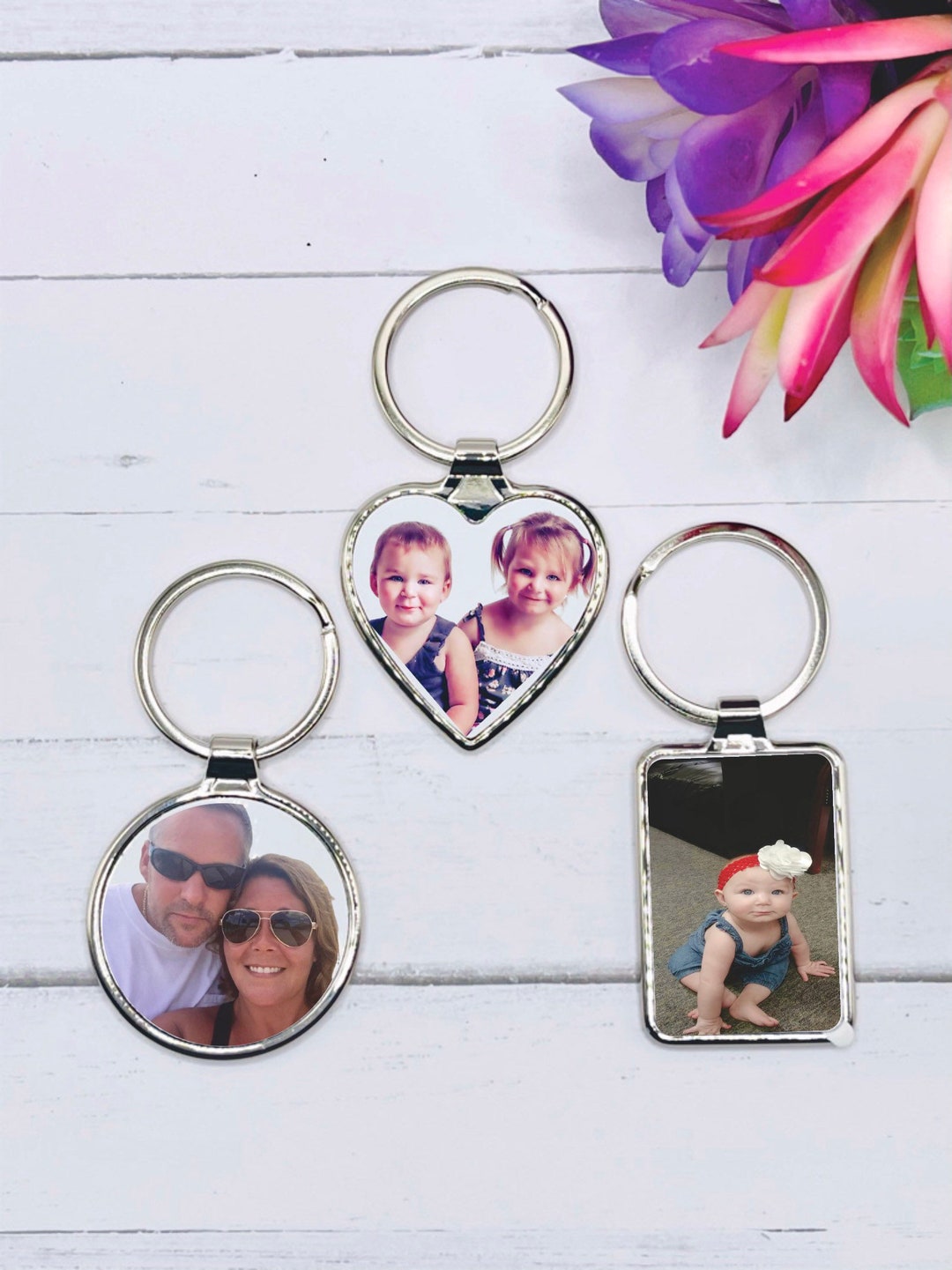Personalized Photo Keychain, Custom Keychain, Personalized Photo ...