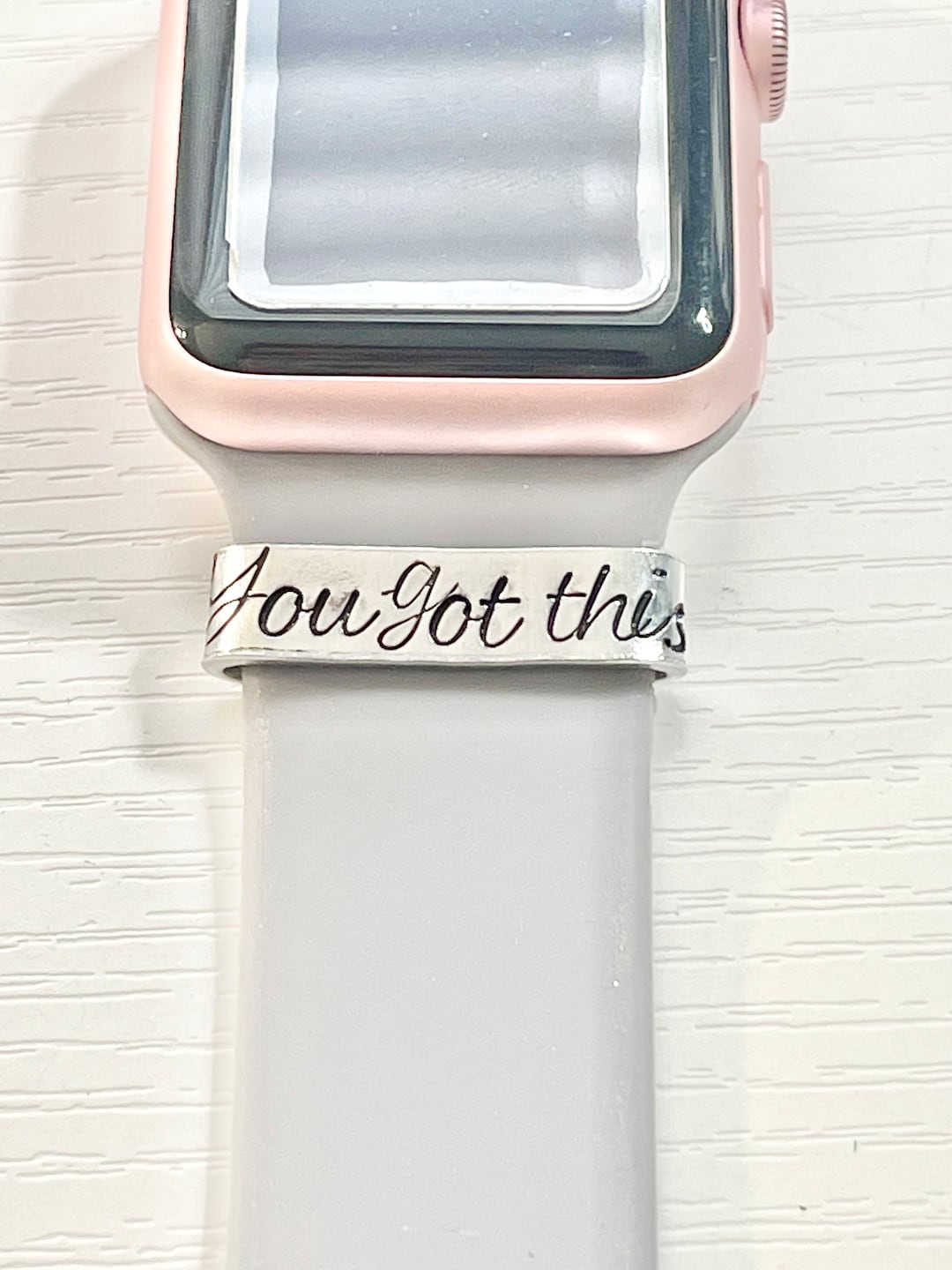 Watch Band Charm Personalized, Smart Watch Accessory, Custom Metal Band