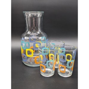 KIG Juice Carafe 3 Glasses Squares