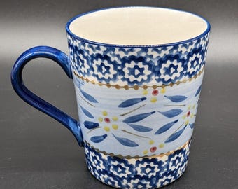 Temptations by Tara Old World Blue Mug 10 Oz
