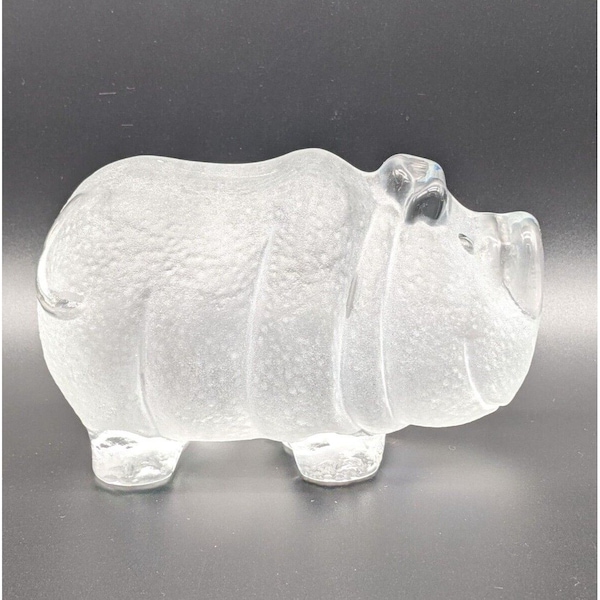 Frosted Glass Rhino Etsy