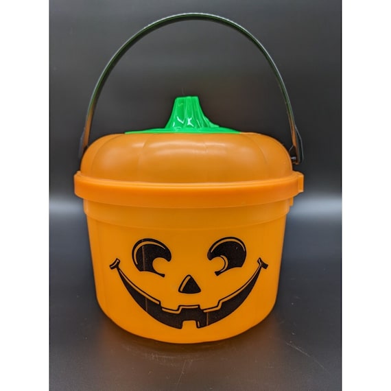 【貴重&新品未使用&外箱付】蘭90sランプmadeinオランダ ミケロッティ Vintage 1991 Mcdonalds Halloween Buckets Pumpkin Ghost Green Witch