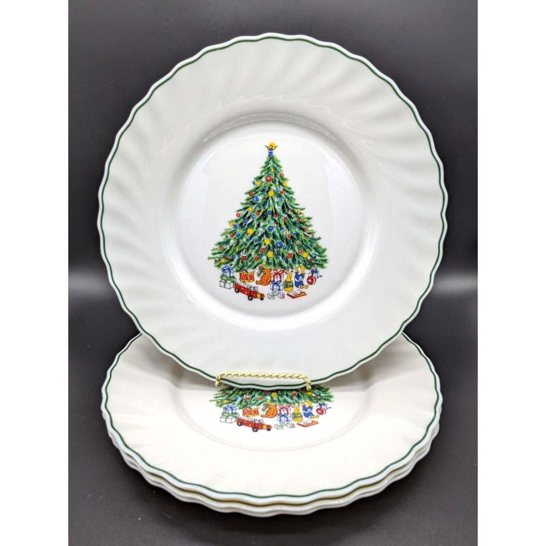 The House of Salem Porcelle Noel Christmas Tree Dinner Plate - Etsy