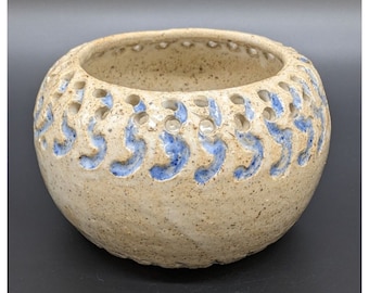 Handmade Pottery Candle Votive Holder 1979