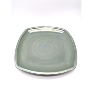 Royal Haeger New Modern Pottery for JC Penney Square Platter Green
