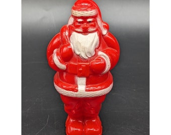 Vintage Christmas Rosen Rosbro Santa Claus Candy Container Celluloid Plastic