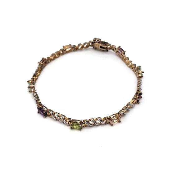 Designer Ross Simons Multi Gemstone Gold Vermeil … - image 1