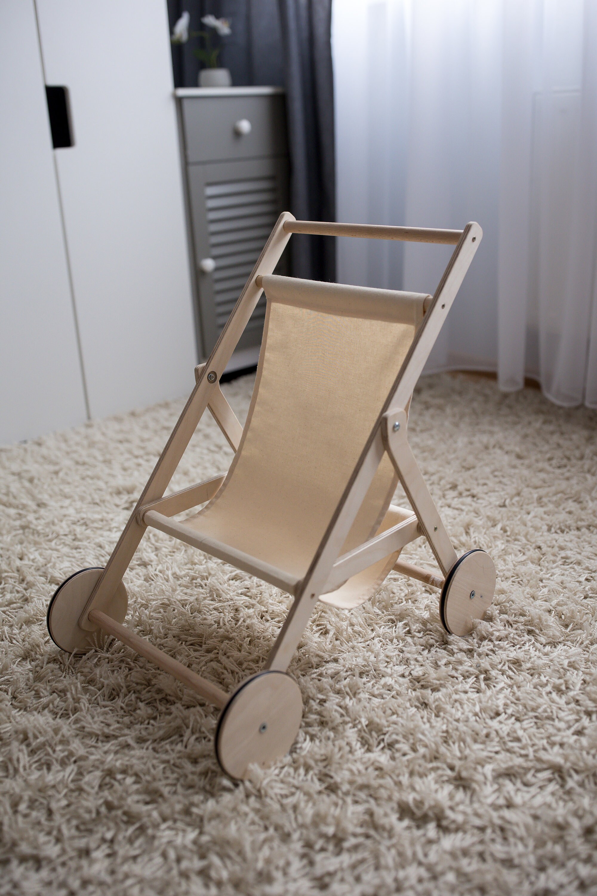 Baby Doll Stroller Doll Pram Wooden Doll Pram Doll Carriage