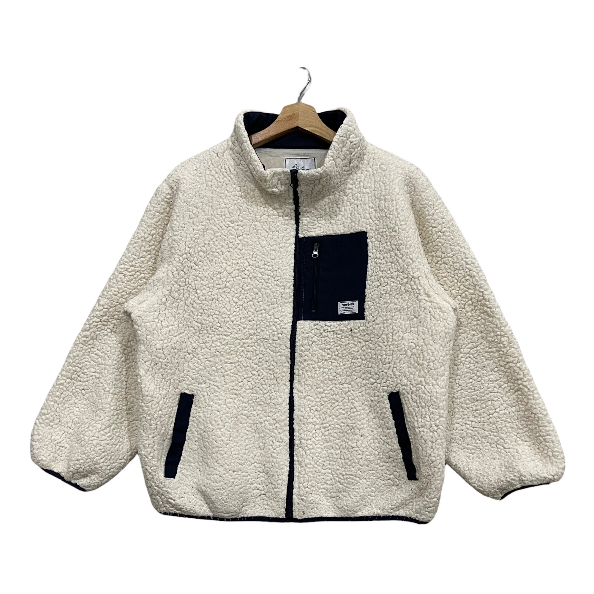 Vintage Japanese Brand Faux Fur Zipper Coats Jacket - Etsy