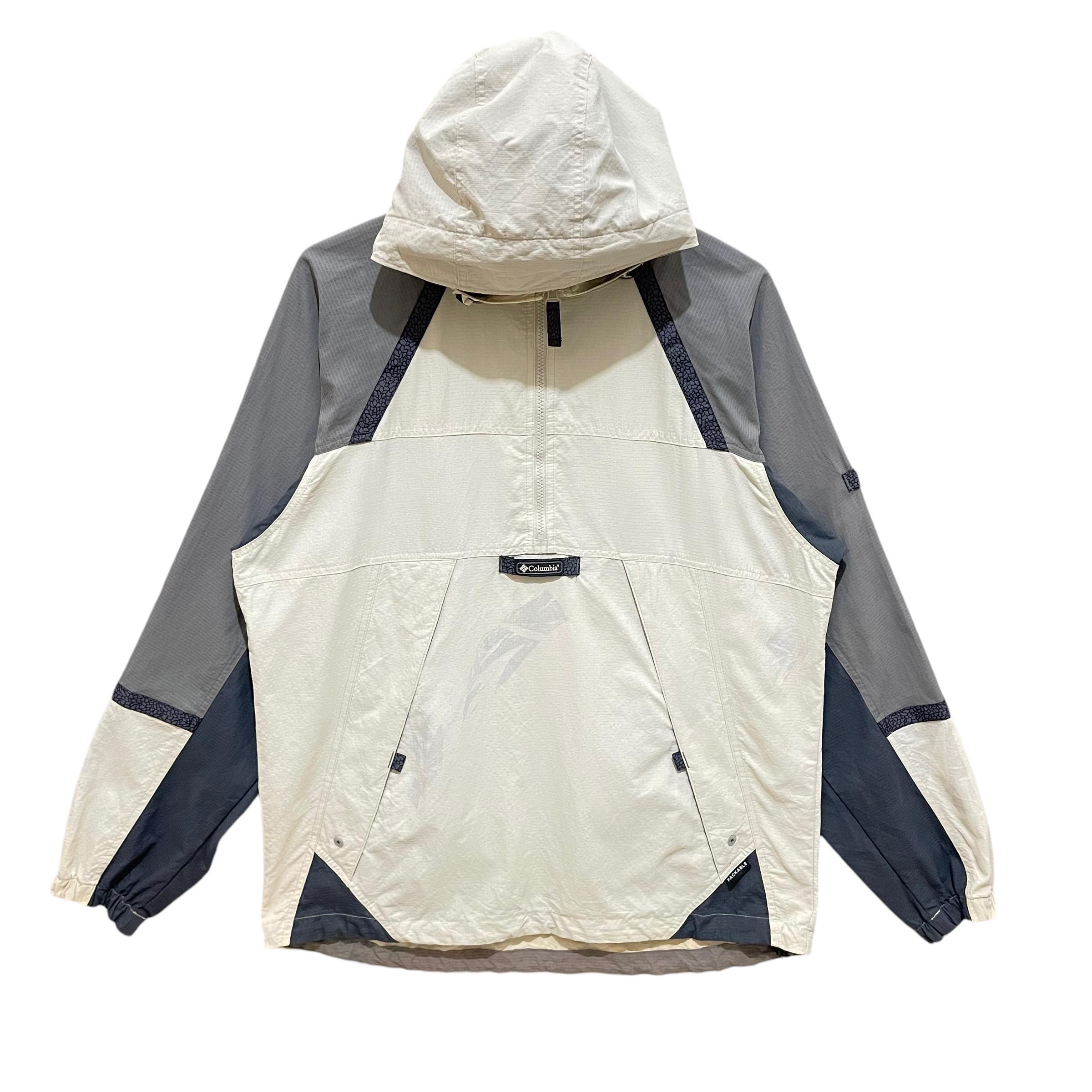 Vintage Columbia Sportswear Half Zipper Anorak Anorak Hoodie