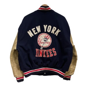 Yankees Leather Jacket - Etsy