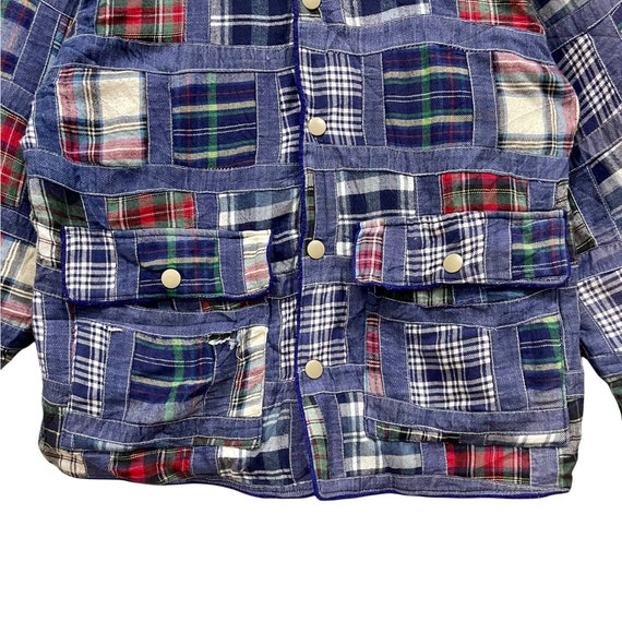 Vintage!! McGregor Multicolour Patchwork Coat Jac… - image 4