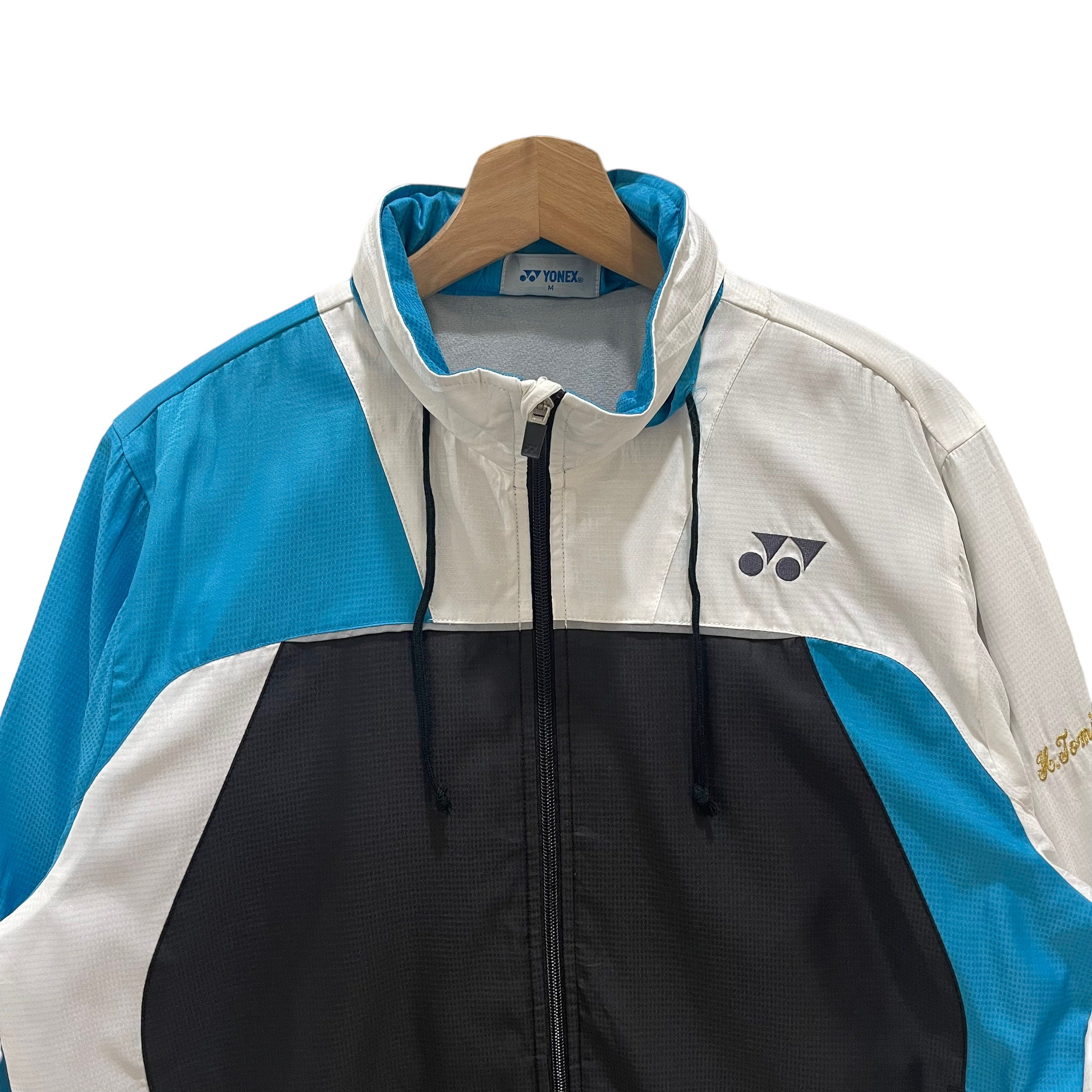 Vintage 90s YONEX Badminton Multicoloured Windbreaker Zipper
