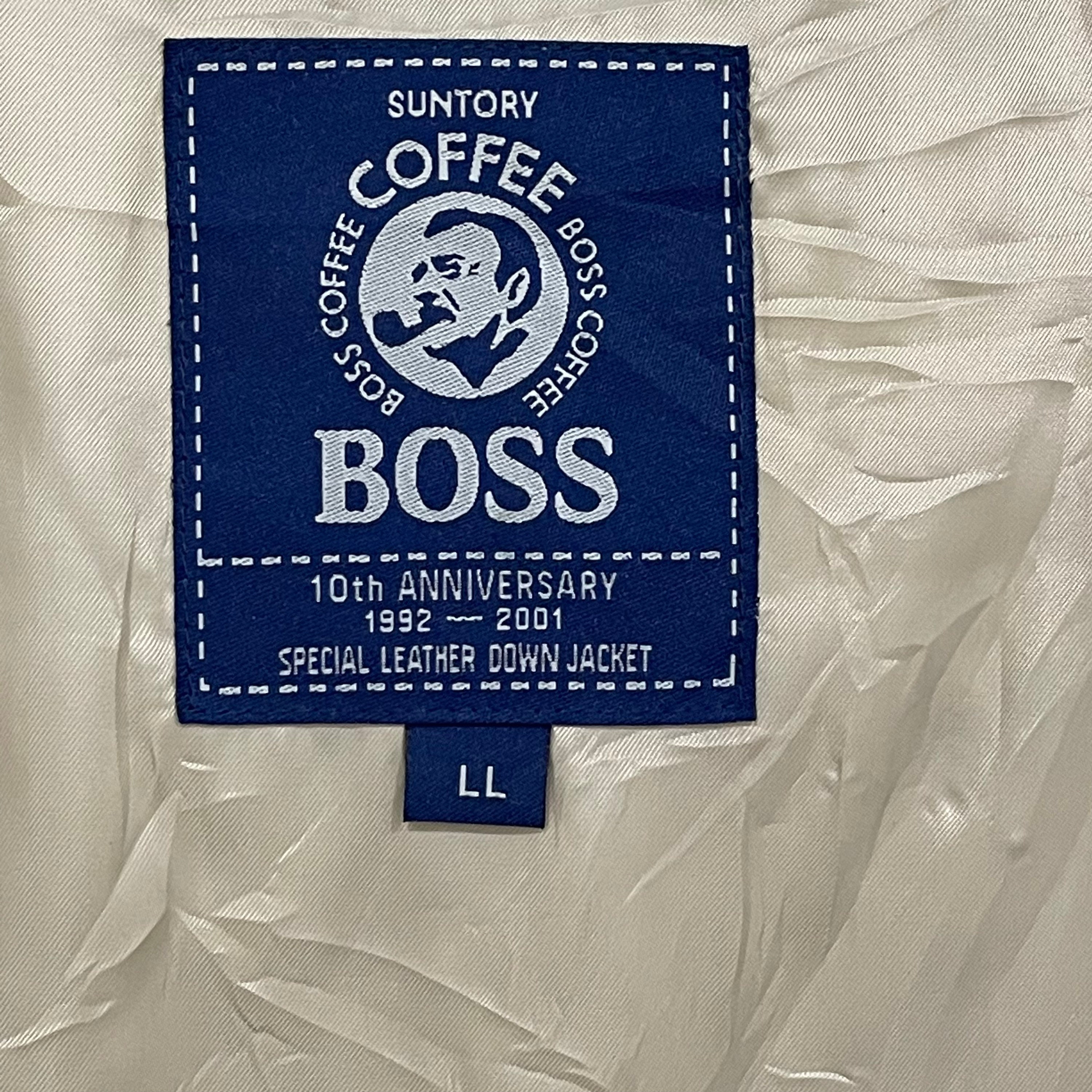 RARE!! 10th Anniversary Suntory Coffee Boss Special Leather Jacket 