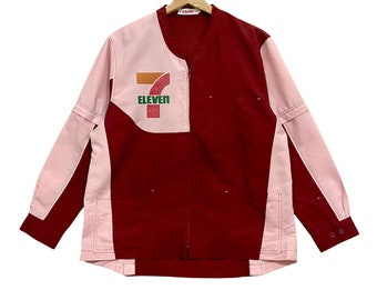 Vintage 7 Eleven Japan Shirt Longsleeve Full Zip Size L - Etsy