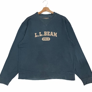 Vintage!! LL Bean 1912 Big Spell Out Big Logo Sweater Sweatshirt Crewneck