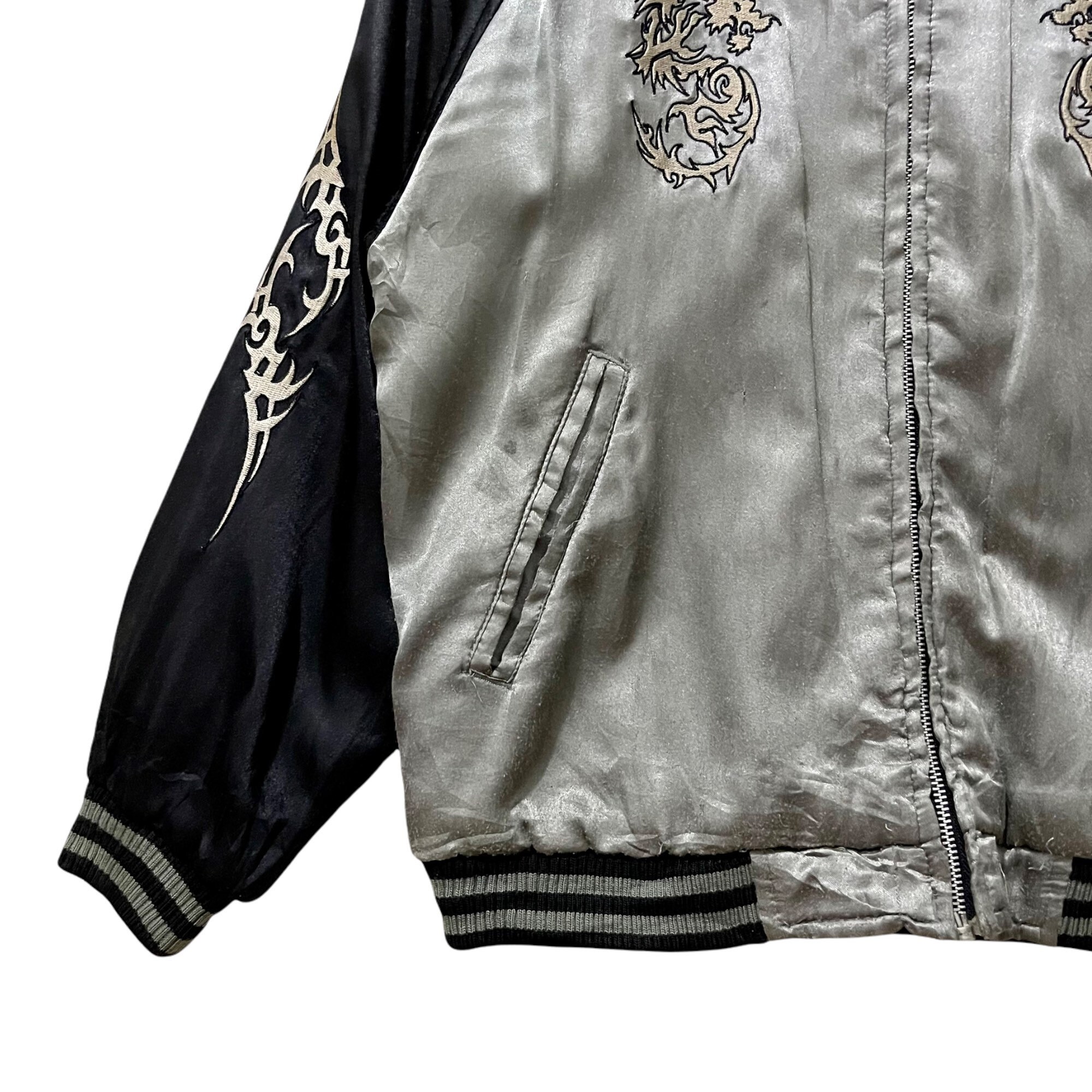 Vintage!! First Down Sukajan Zipper Jacket - Etsy