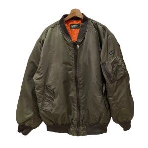 Vintage!! MA-1 Kanye West Outfit Military Style Army Green Bomber Flight Jacket