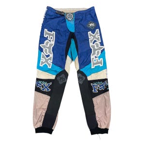 Rare Vintage 90s FOX RACING Kevlar 360 Omni Directional Flexibility Multicoloured Motocross Pant