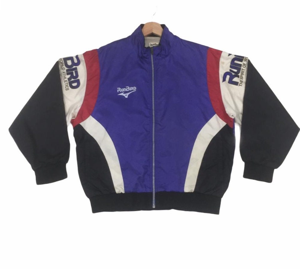 Vintage!! 90s Runbird by Mizuno Windbreaker Jacket Vintage!! 90s Runbird by Mizuno Windbreaker Jacket