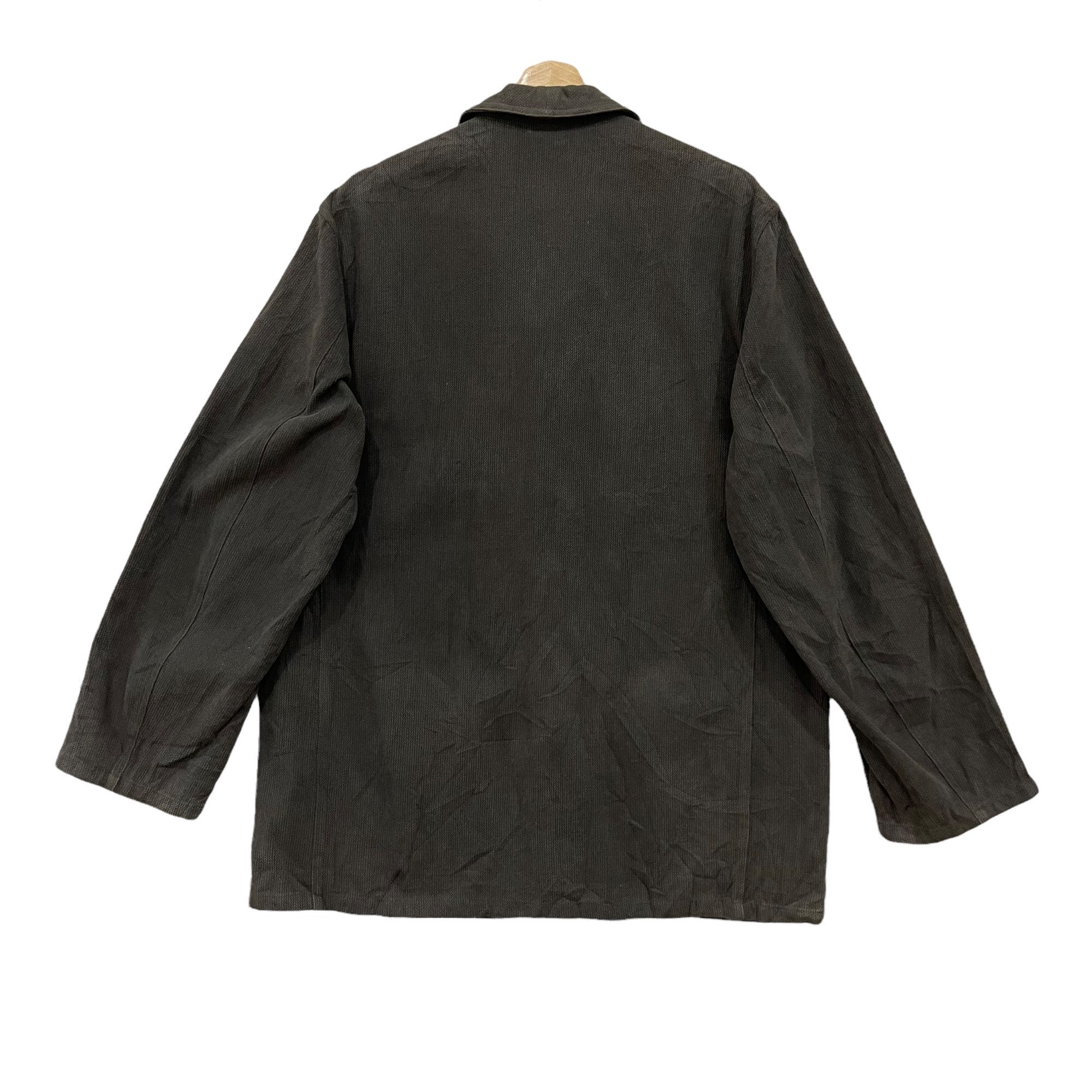 90's agnes b 【made in france】 Vintage 90s AGNES B Made in France Utility Worker Workwear Button