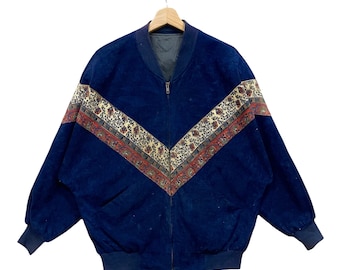 Vintage!! American Native Navajo Velvet Jacket