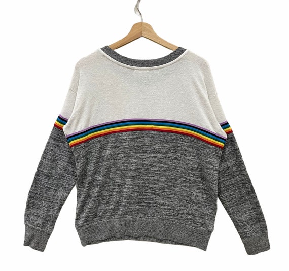 Vintage!! Inspired Hearts Multicolour Crewneck Sw… - image 6