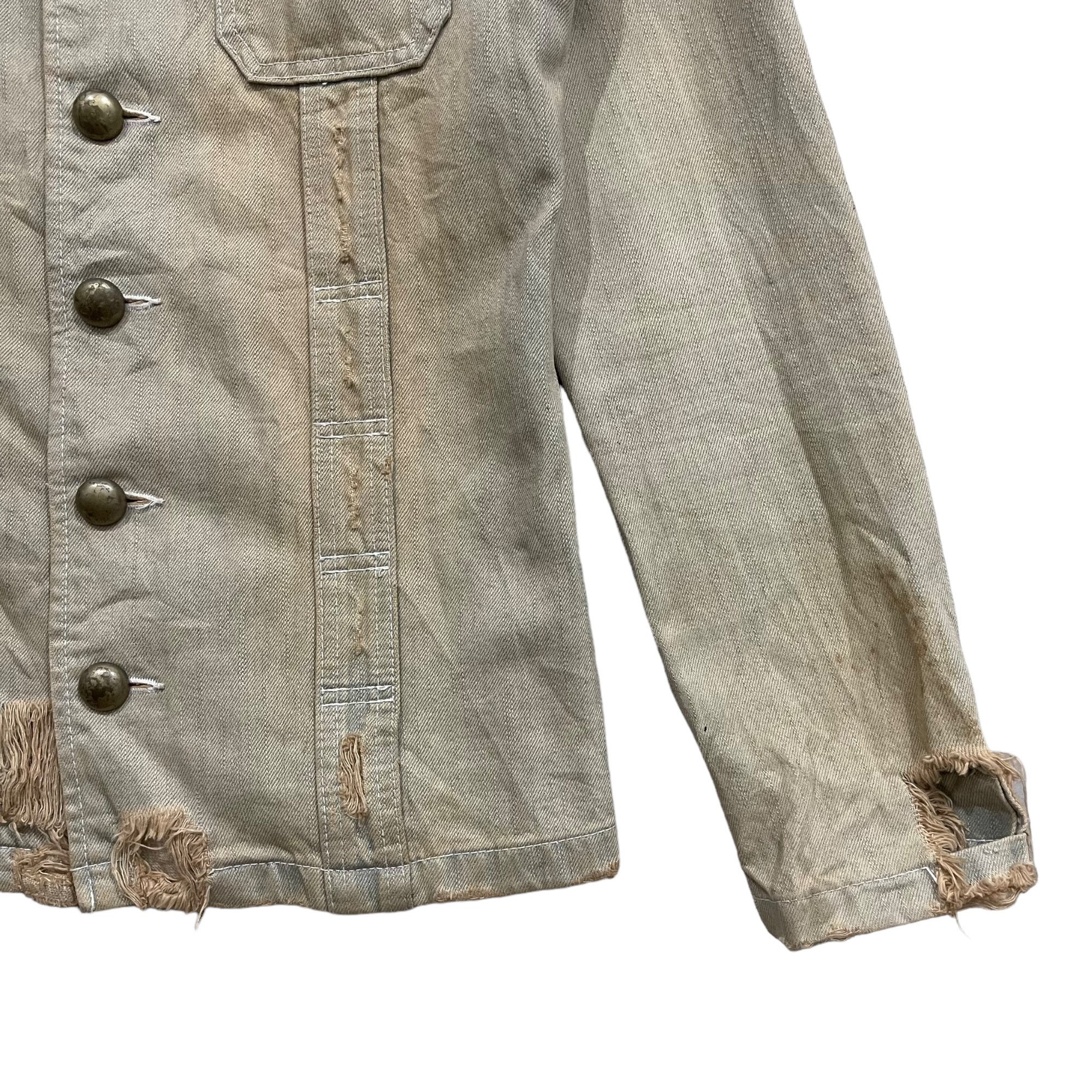 Vintage Japanese Brand PPFM Distressed Denim Jacket - Etsy