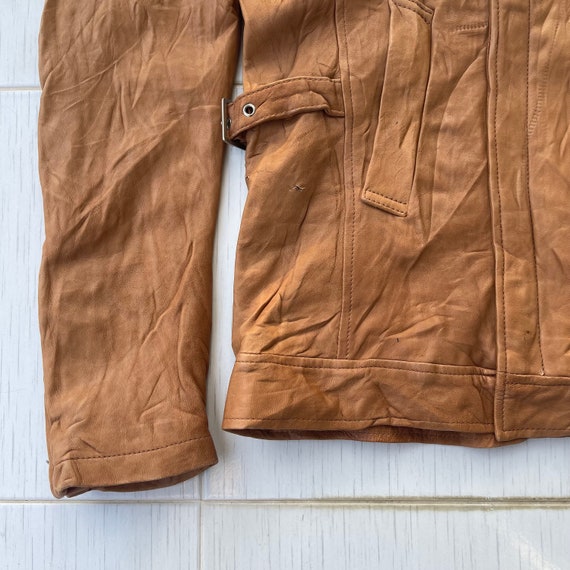 Harlem Rens Jacket Rare!!Vintage!! Harlem Rouge Lamb Leather Sheepskin B… - Gem