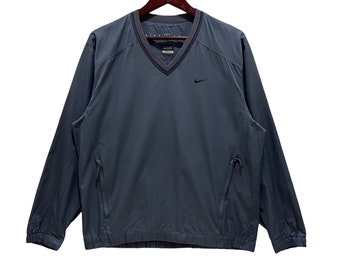 Vintage NIKE Golf Mini Swoosh V Neck Sweater Sweatshirt
