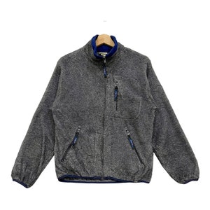 Vintage!! LL Bean Fleece Zipper Jacket Made in USA