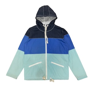 Vintage Japanese Brands SMP Colourway Colourblock Multicoloured Zipper Hoodie Jacket