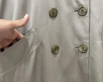 Very Rare Vintage 80s Christian Dior PRÊT-A-PORTER Trench Coat