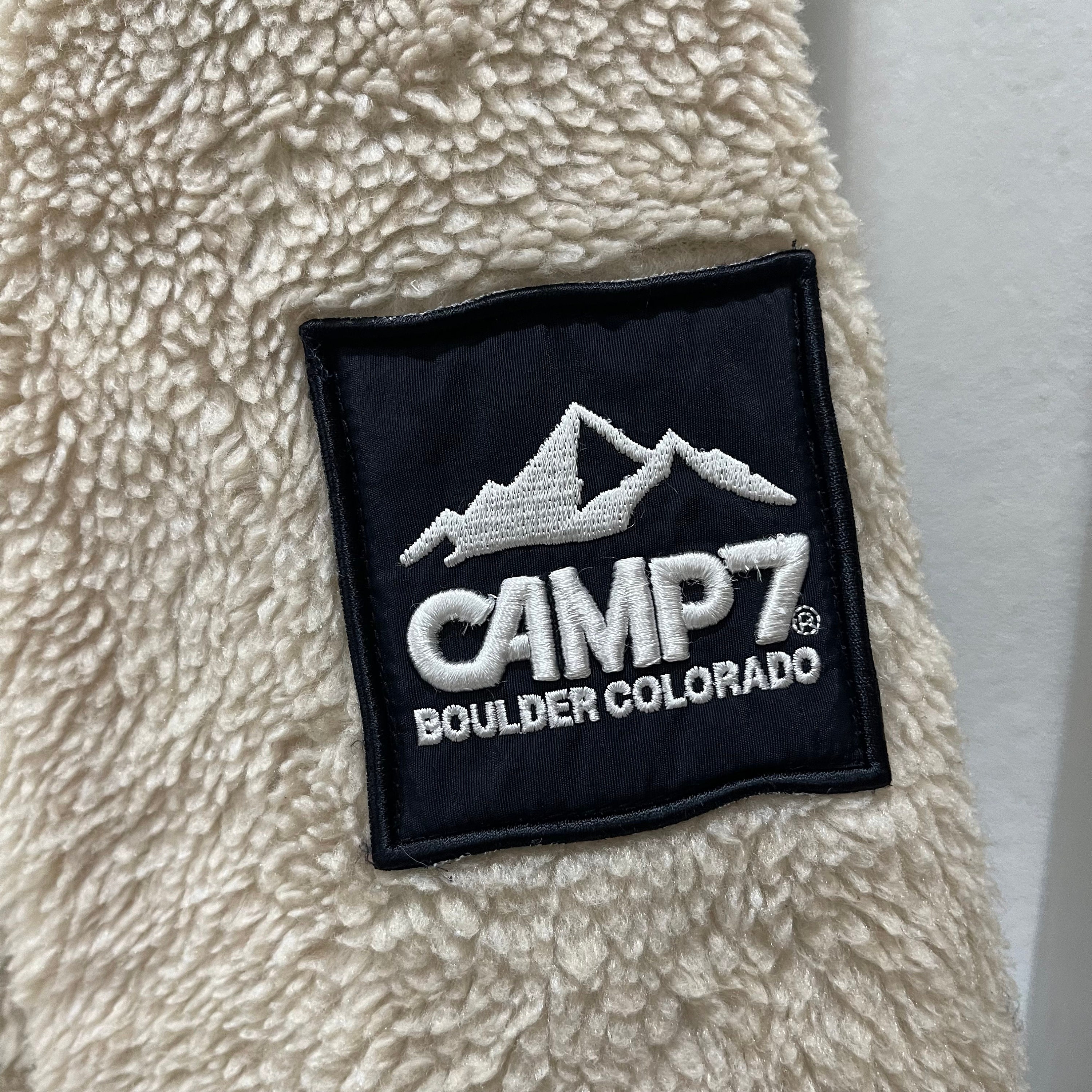 Vintage CAMP7 Boulder Colorado Outdoor Faux Fur Zipper Jacket