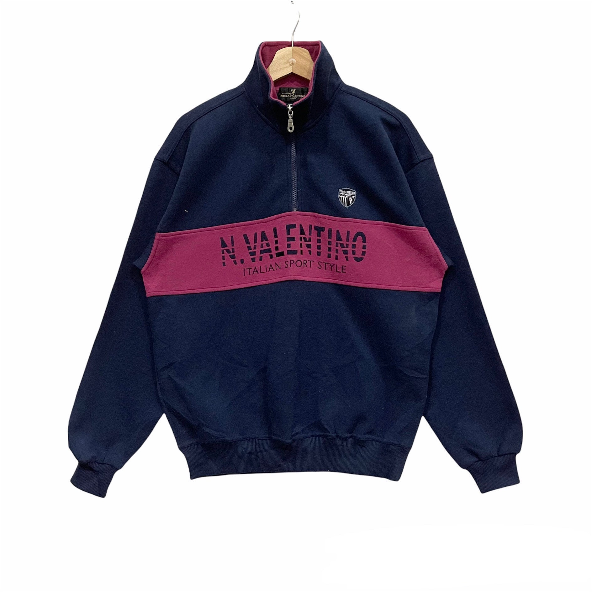 Vintage!! Nicola Valentino Italian Sports Quarter Zipper Sweater Vintage!! Nicola Valentino Italian Sports Quarter Zipper Sweater