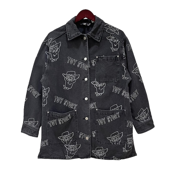 H M X Disney Pixar Toys Story All Printed Button Jacket Etsy Canada