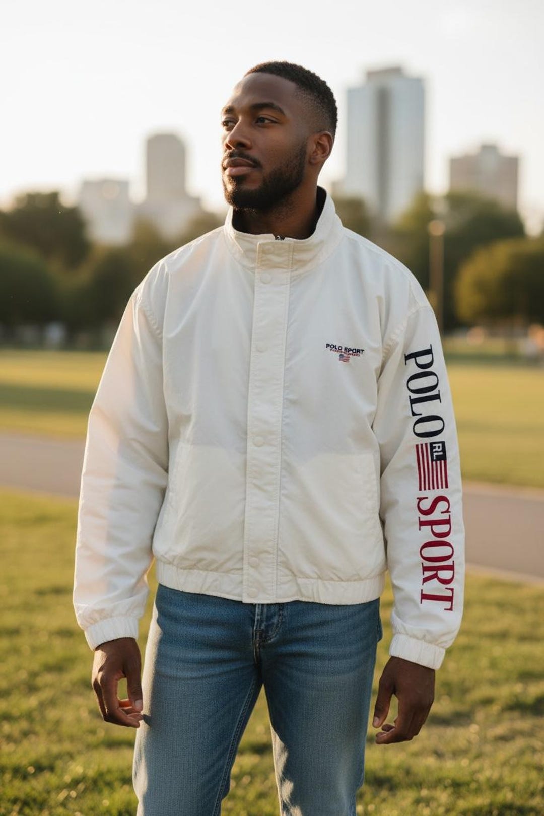 Vintage 90s Polo Sport Bomber Jacket - Ralph Lauren Sportsman XL