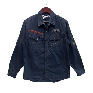 Vintage Jawin Japanese Brand Workwear Worker Pockets Button Jacket
