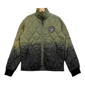 ¡Vintage! Chaqueta acolchada multicolor estilo militar 55DSL
