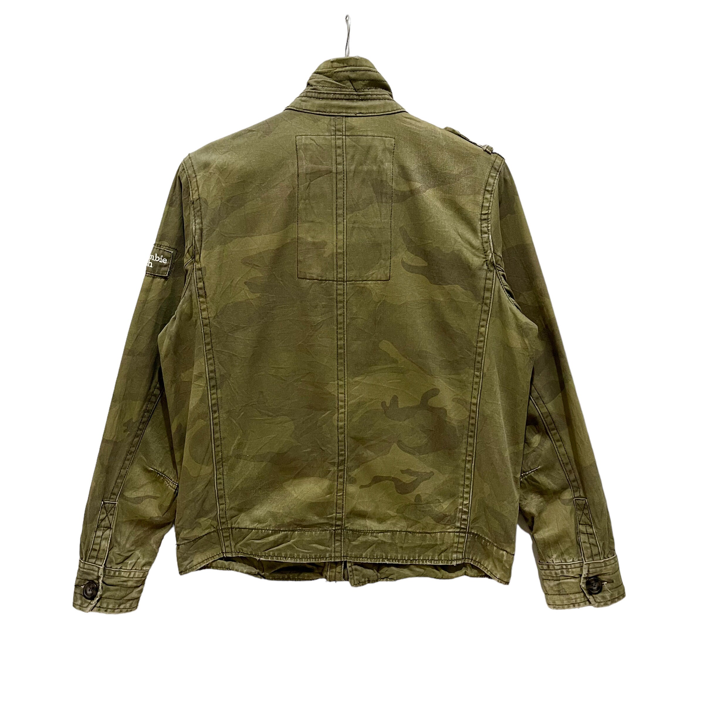 ジャケット・アウター Aberbrombie&Fitch miritary jacket db Vintage Abercrombie & Fitch Camouflage Military Army Style