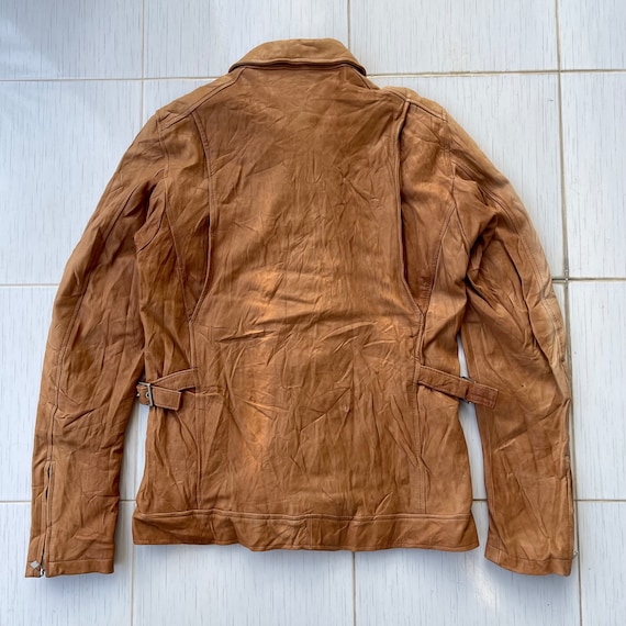 Harlem Rens Jacket Rare!!Vintage!! Harlem Rouge Lamb Leather Sheepskin B… - Gem