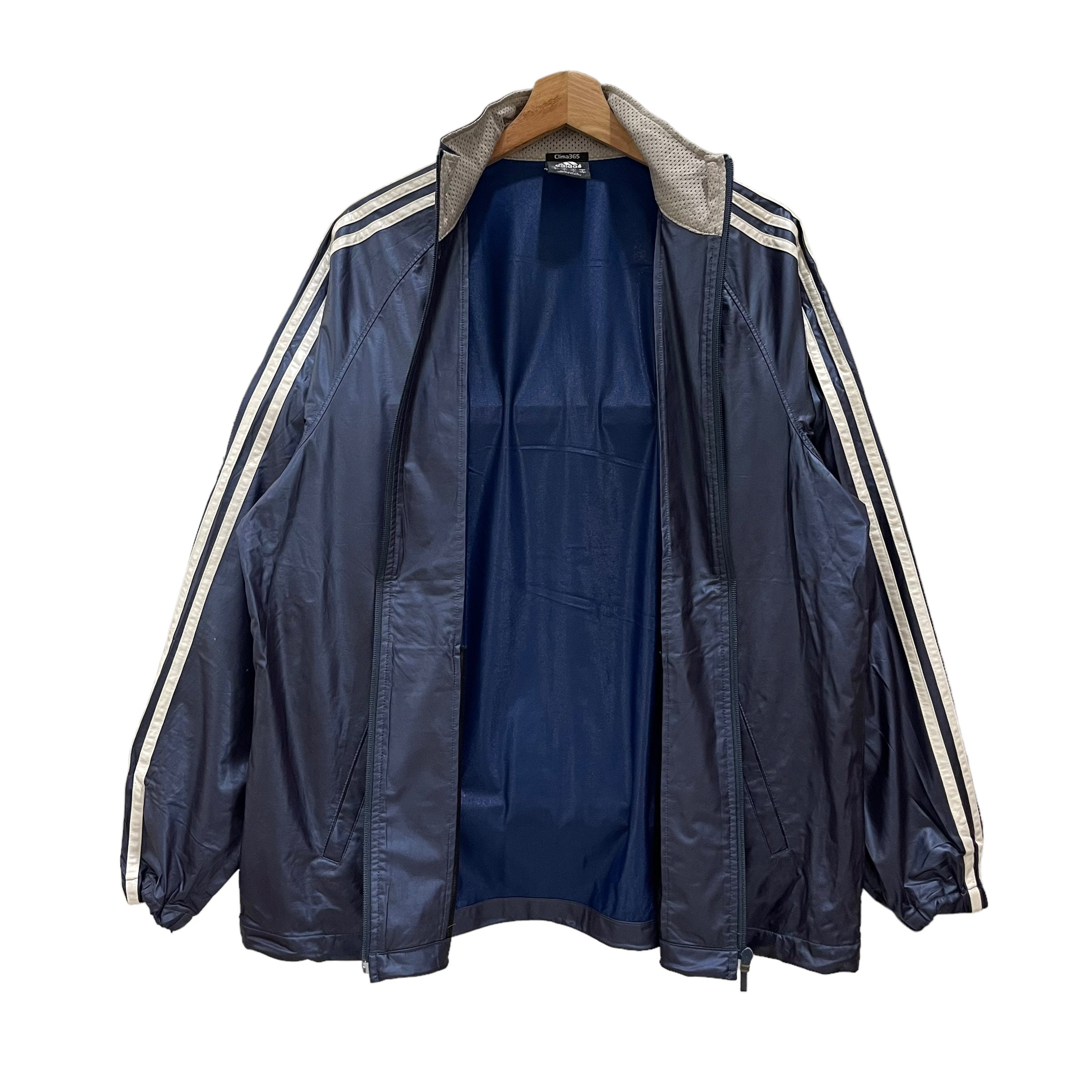 adidas Clima365 レインウェア L シルバー adidas ブルゾン ジャンバー アディレニウム シーズン3 ジップ