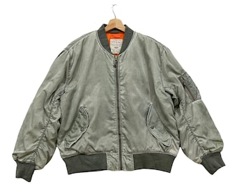 Vintage 90s OFFROAD MA-1 US Army Us Air Forces Flight Bomber Vintage 90s OFFROAD MA-1 US Army Us Air Forces Flight Bomber