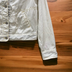 Sällsynt vintage 90-tals Body Glove Surf Style Spell Out Denim Trucker Jacket Button bild 5